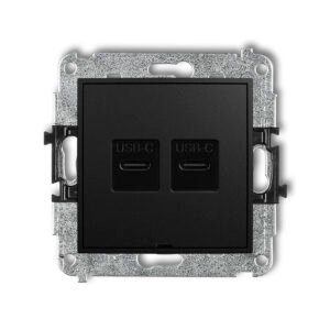 Dubbel USB-C-black