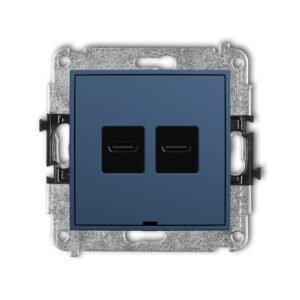 Dubbel USB-C-navyblue
