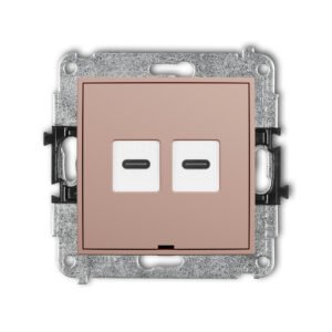 Dubbel-USB-laadstation-salmon